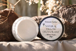 minty fresh natural tallow deodorant