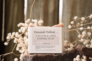 coffee & shea butter tallow soap bar