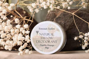 vanilla orange natural tallow deodorant