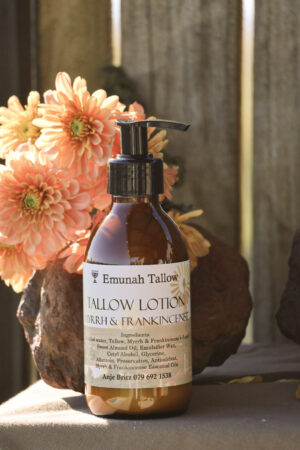 myrrh & frankincense tallow lotion